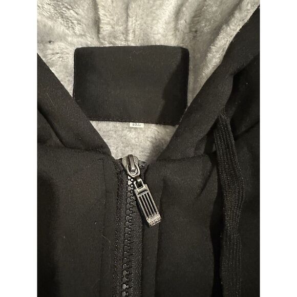 Game of Thrones House Stark Wolf LOGO Men 2XL Winter Hoodie Coat Sweater Jacket - Picture 3 of 12